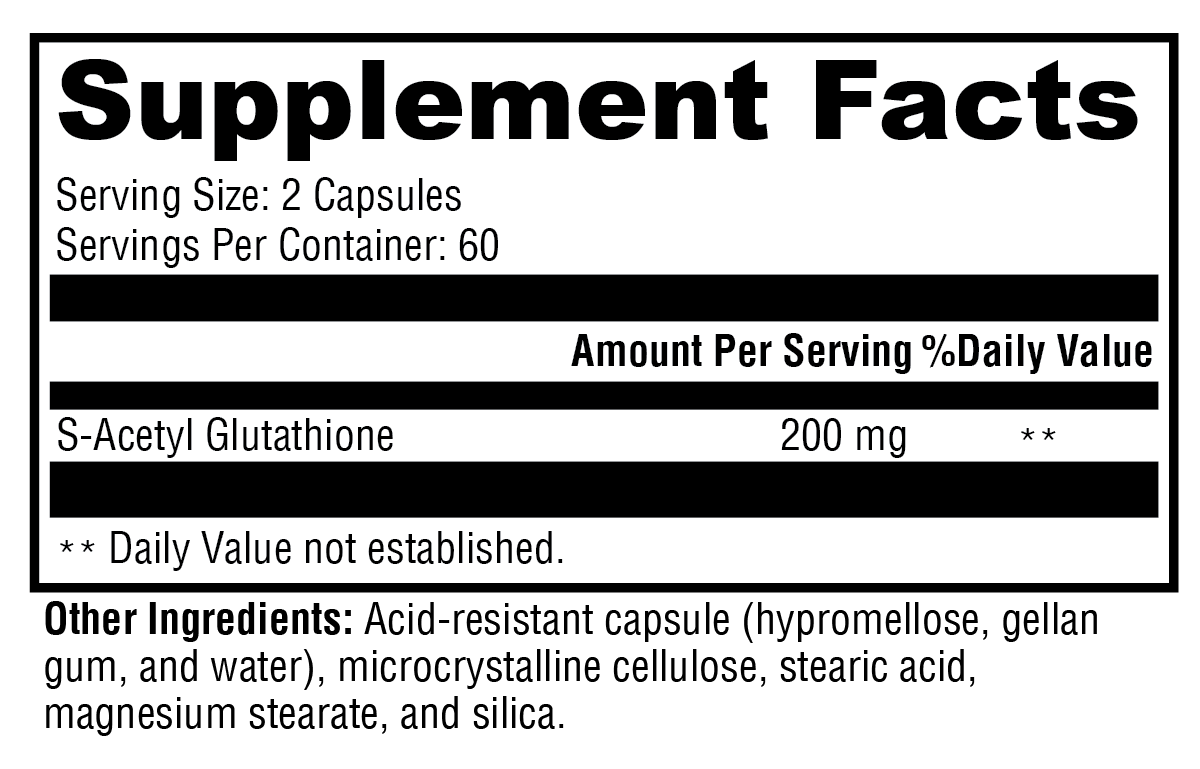 XYMOGEN S-Acetyl Glutathione 120 Capsules