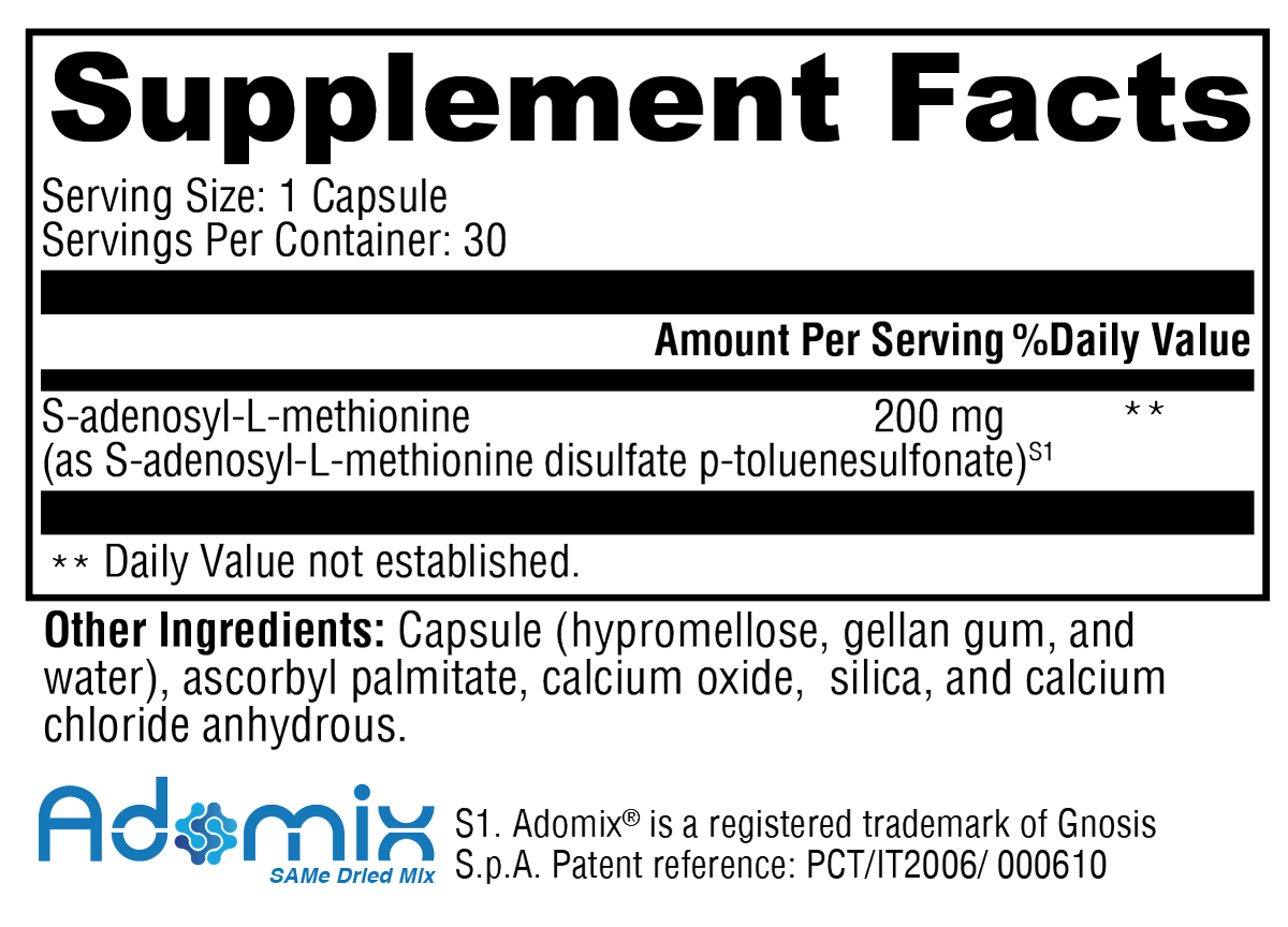 XYMOGEN SAM-e 30 Capsules