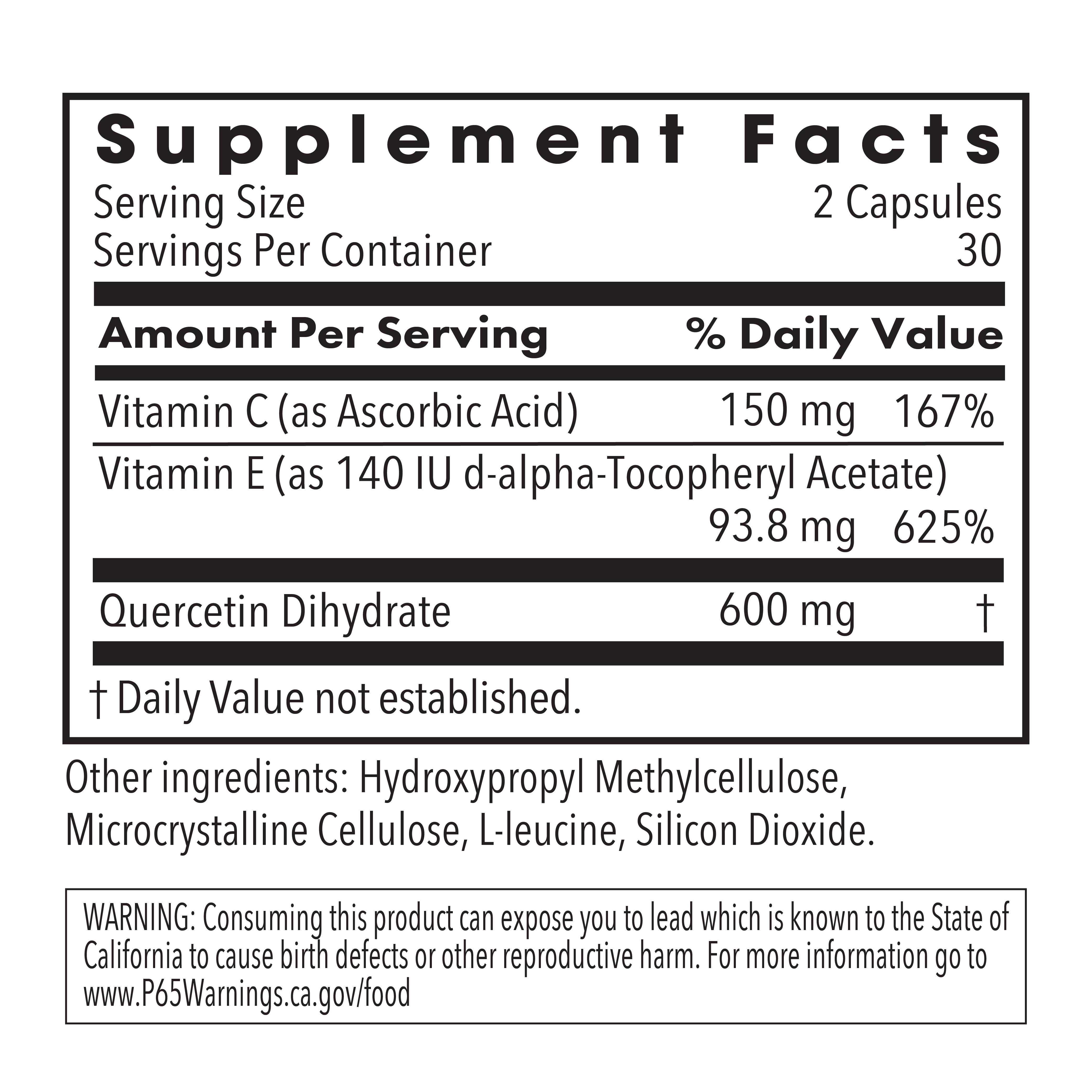 Allergy Research Group - Quercetin 300