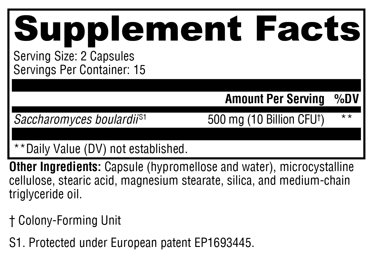 XYMOGEN Saccharomycin DF 30 Capsules