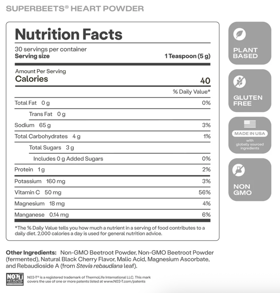 HUMANN SuperBeets Black Cherry 30 Servings