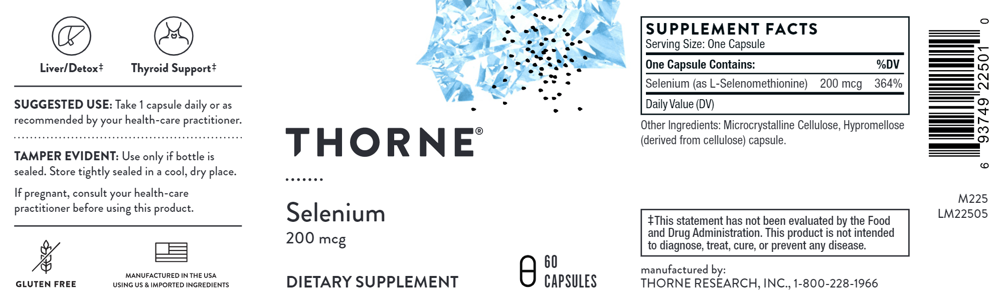 THORNE Selenium 200 mcg