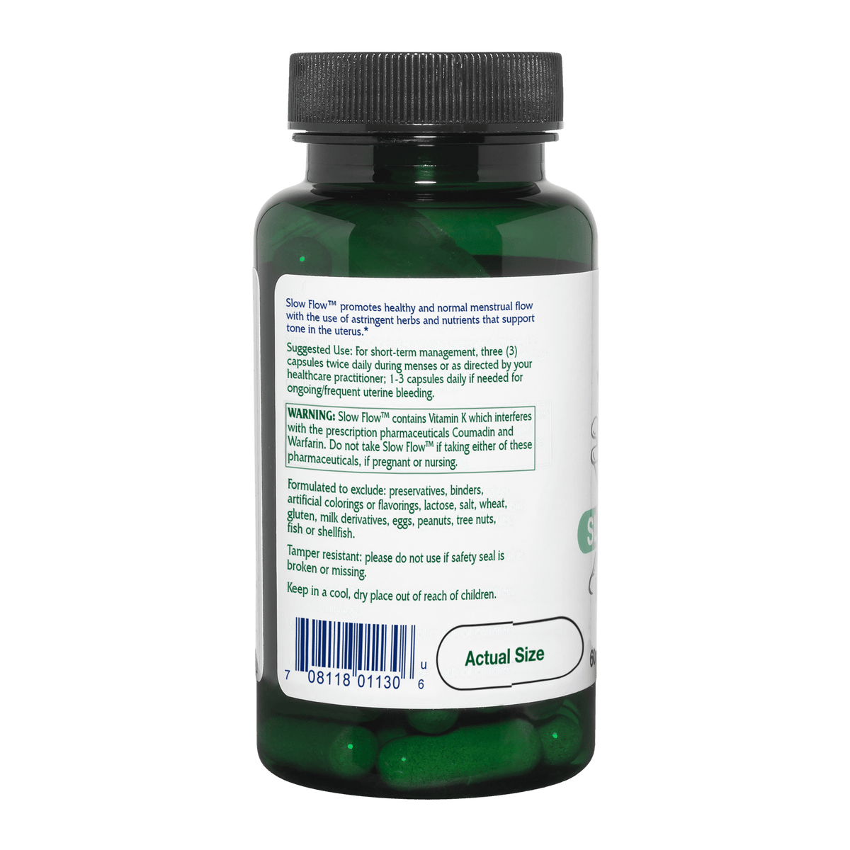 Slow Flow™ ~ Menstrual Flow Support ~ 60 capsules