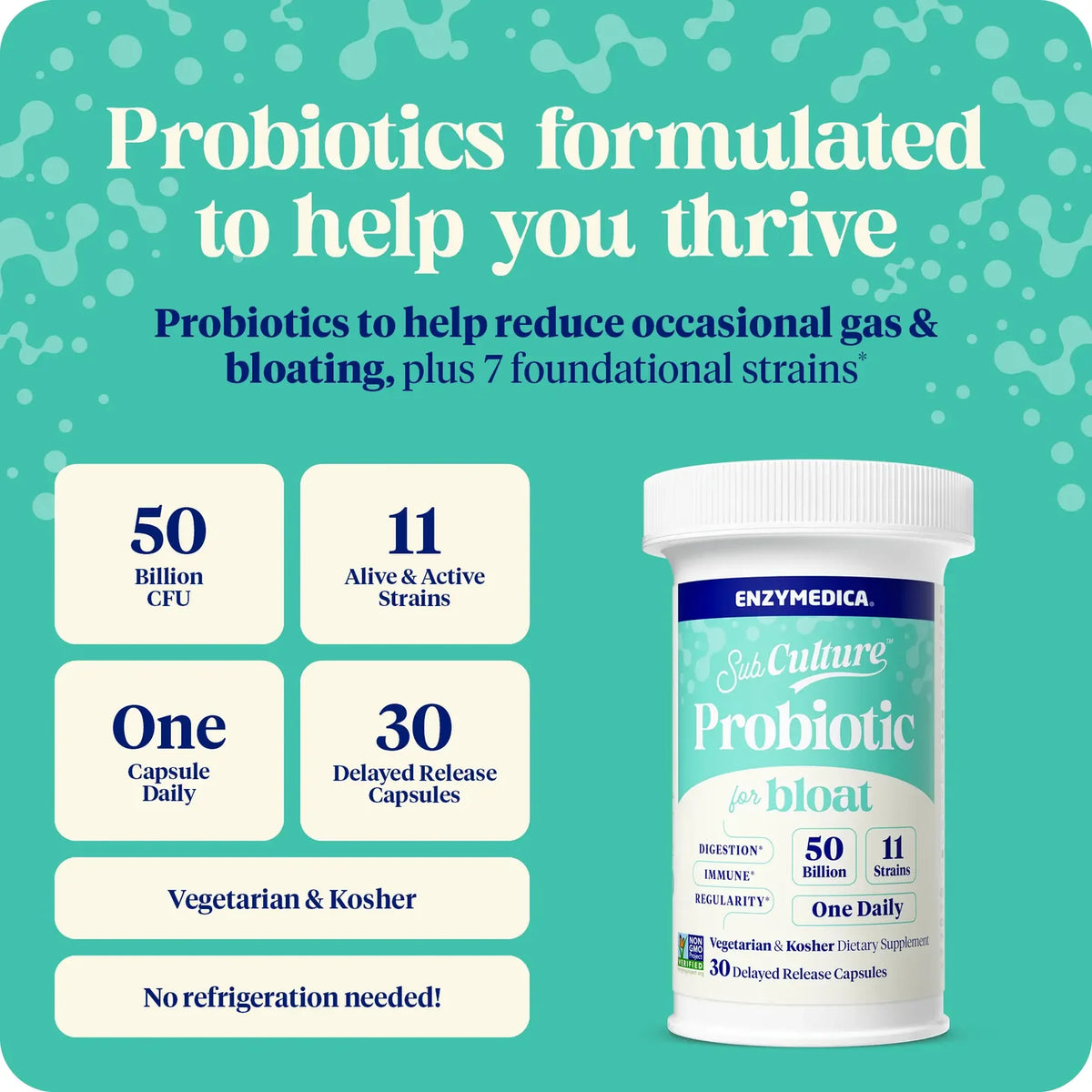 Enzyme Science SubCulture™ Probiotic for Bloat