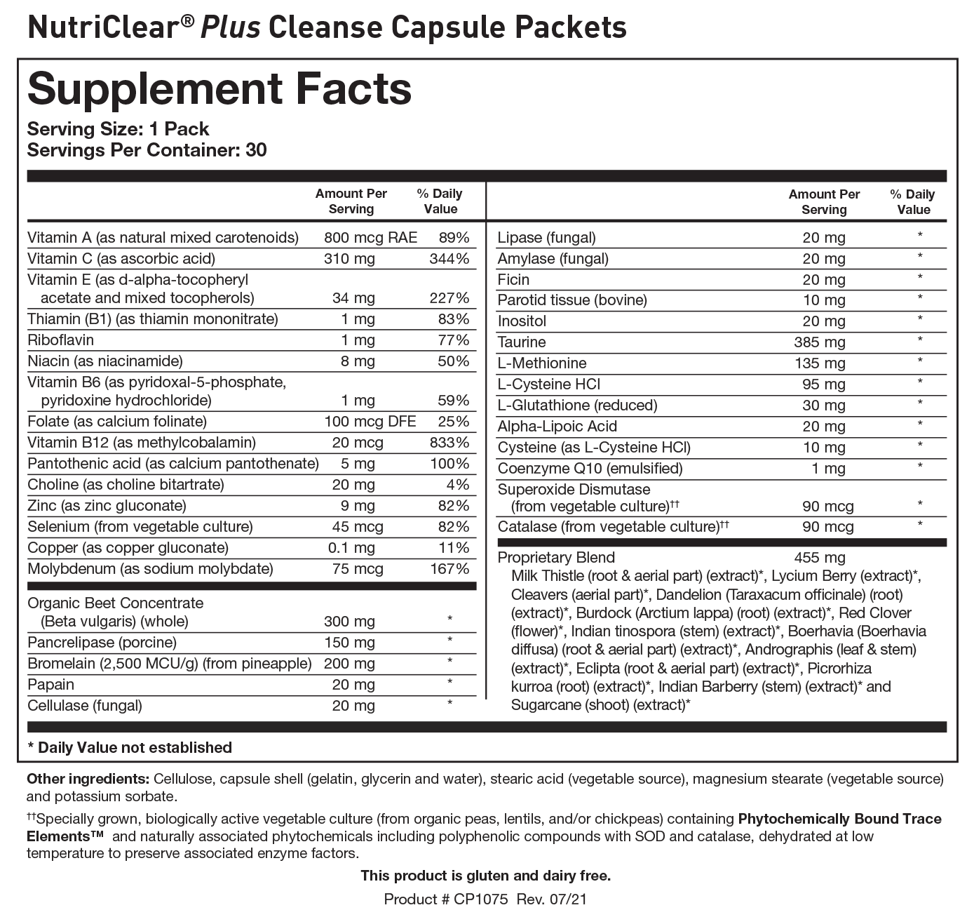 BIOTICS RESEARCH NutriClear® Plus