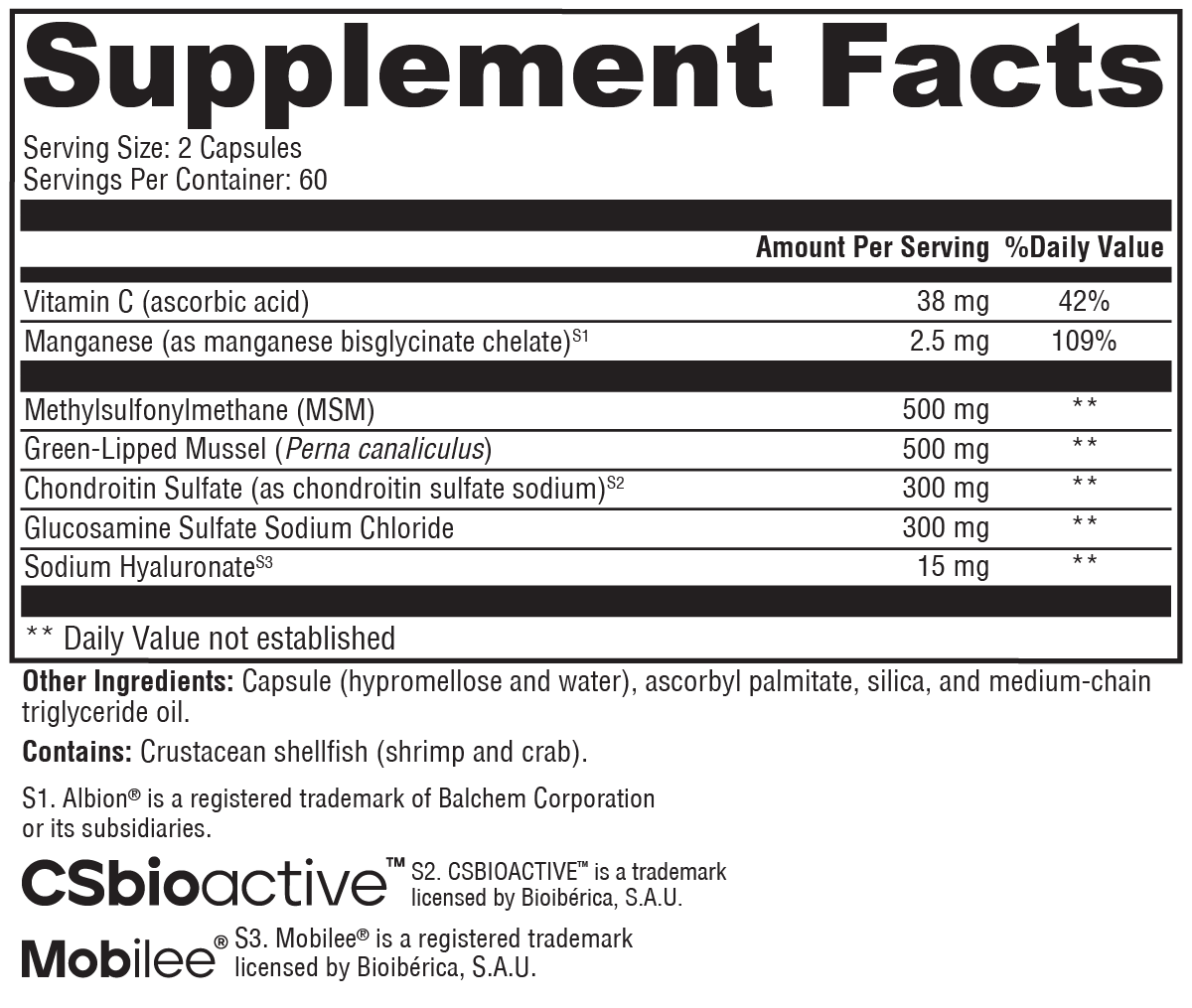 XYMOGEN SynovX® DJD 120 Capsules