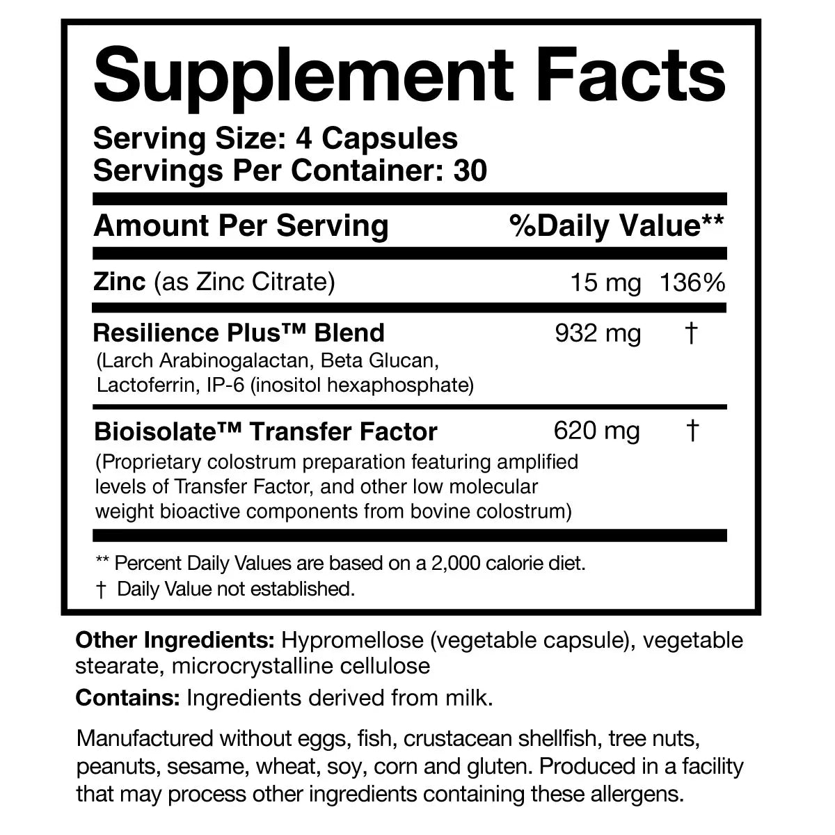 Researched Nutritionals Transfer Factor Rapid Response™