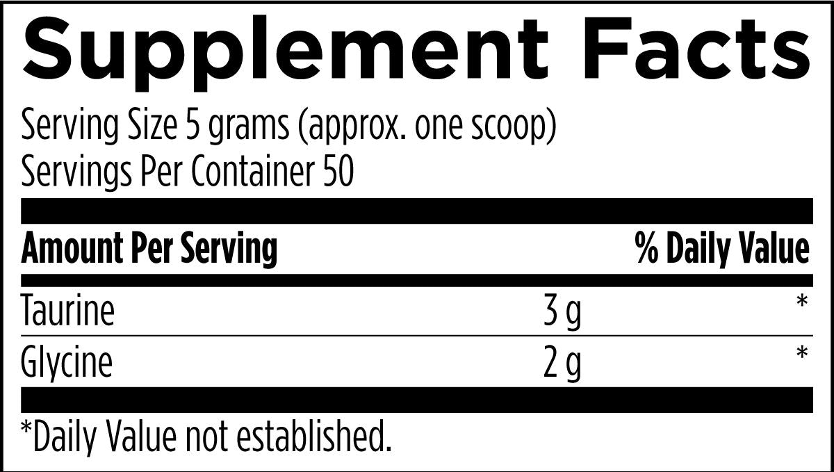 Designs for health Taurine + Glycine Powder