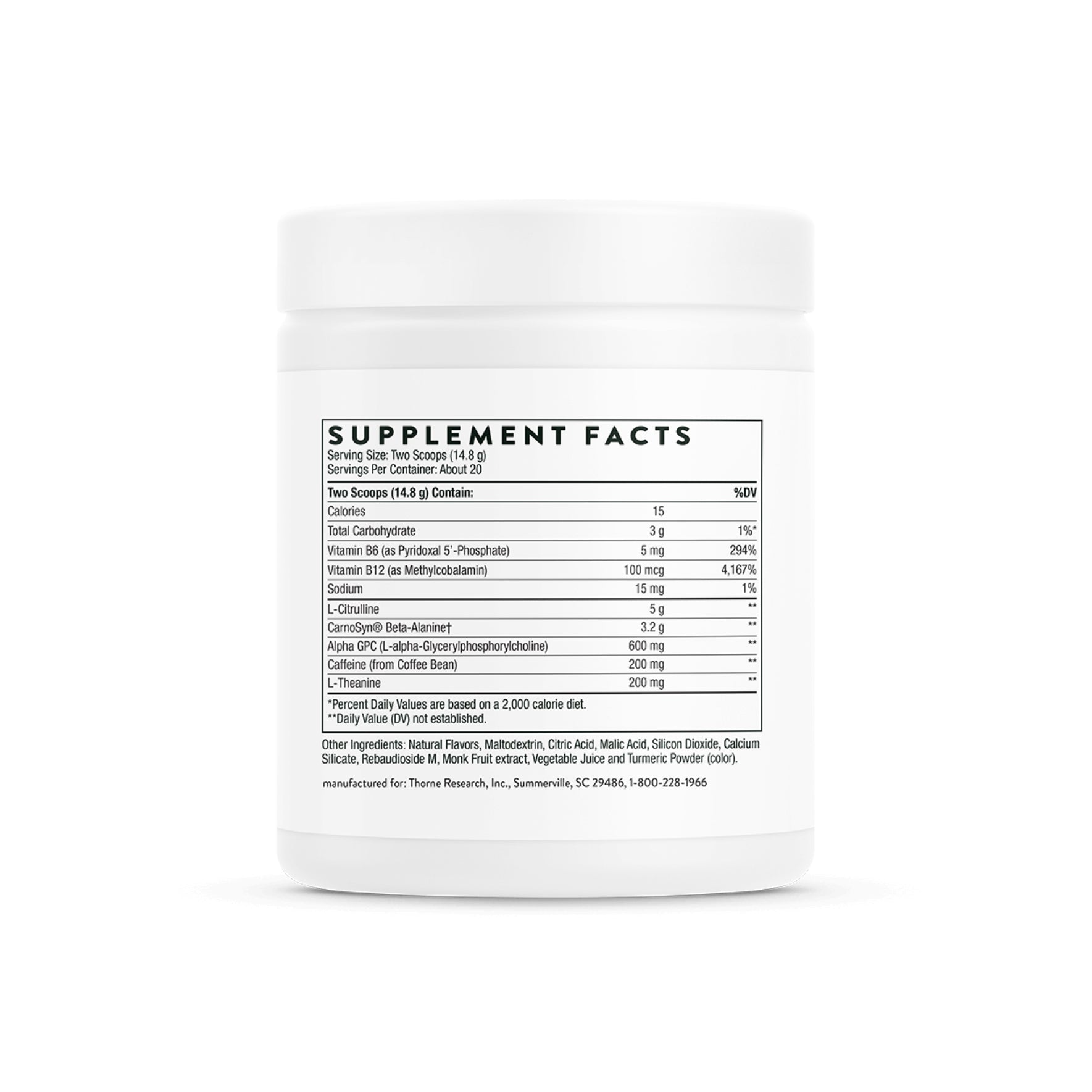 Thorne Advanced Pre-Workout