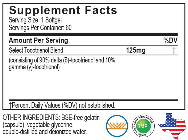 AC GRACE UNIQUE E High Delta Select Tocotrienols 90 Softgels