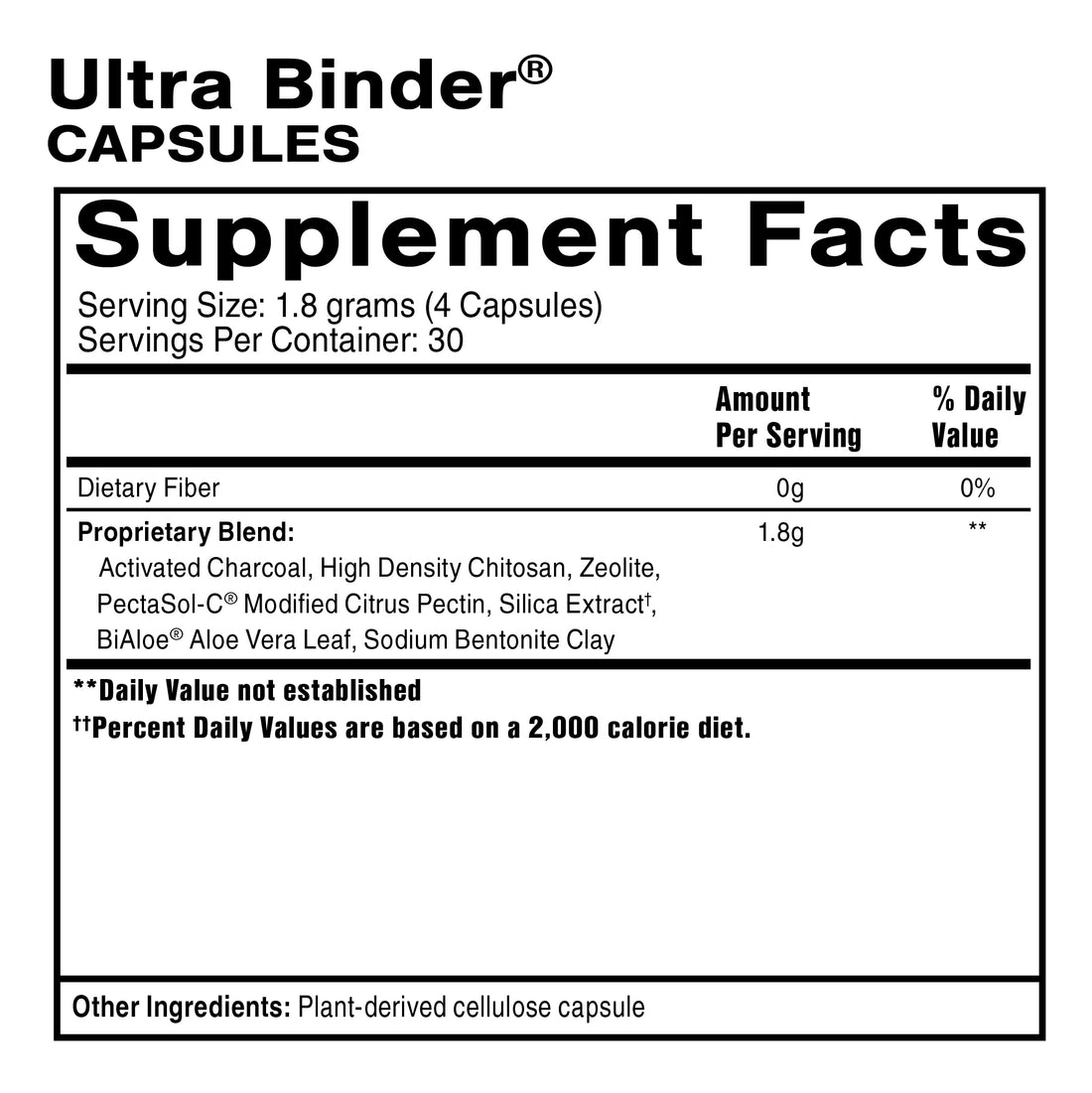 QUICKSILVER Ultra Binder 120 Capsules