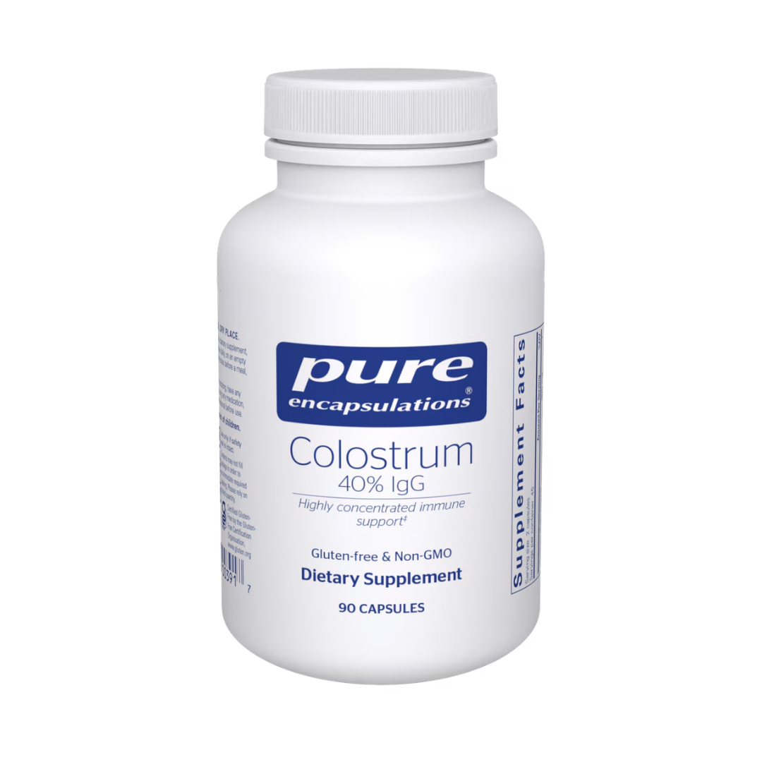 Pure Encapsulations Colostrum 40 Percent IgG supporting immune and gut health