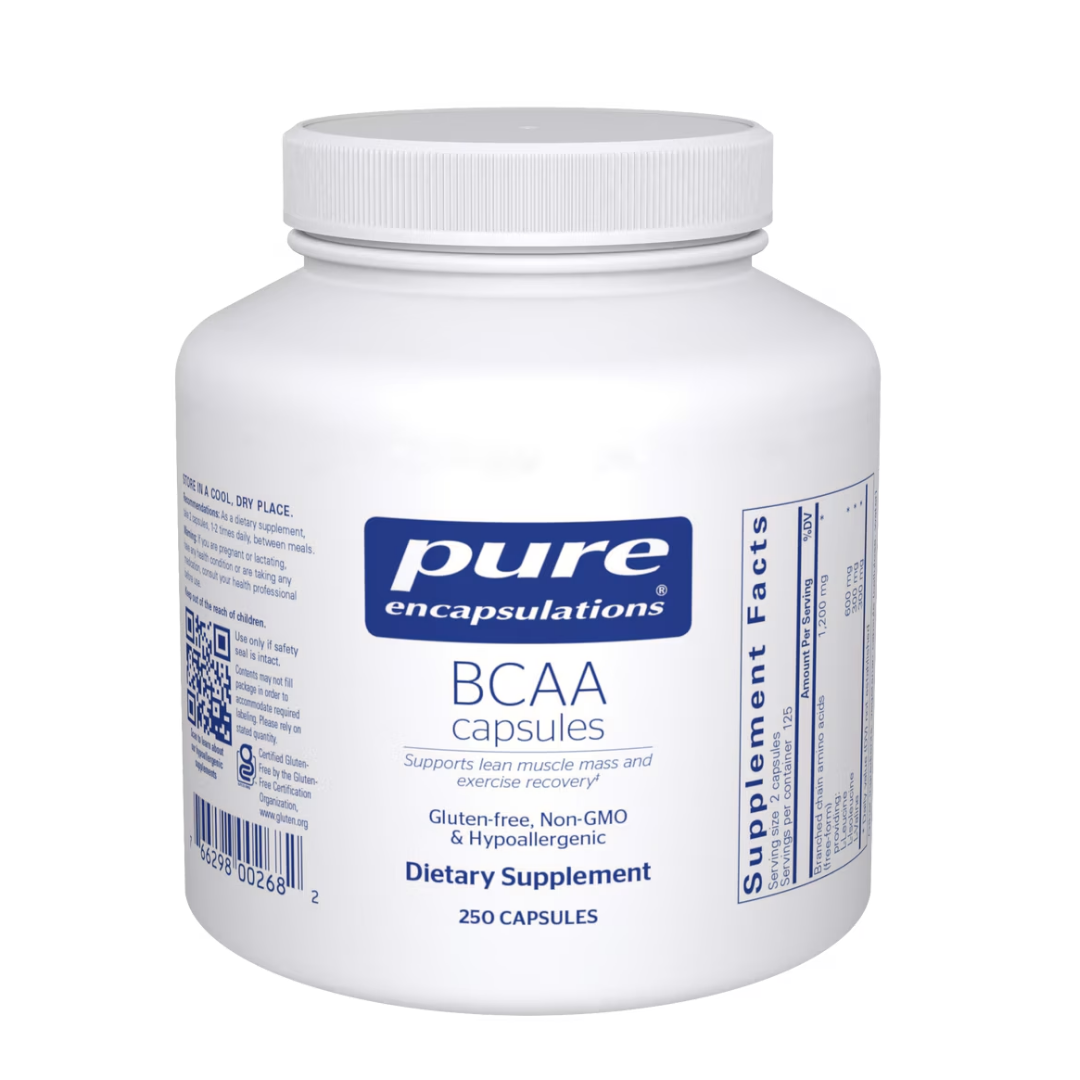 Pure Encapsulations BCAA Capsules supporting muscle recovery and endurance
