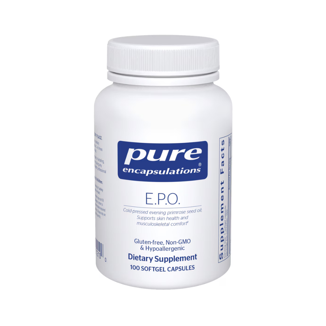 Pure Encapsulations EPO Evening Primrose Oil supporting skin and hormonal health