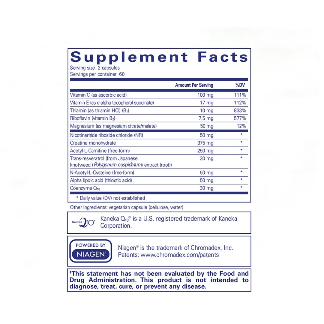 Pure Encapsulations Mitochondria-ATP supplement bottle packaging image
