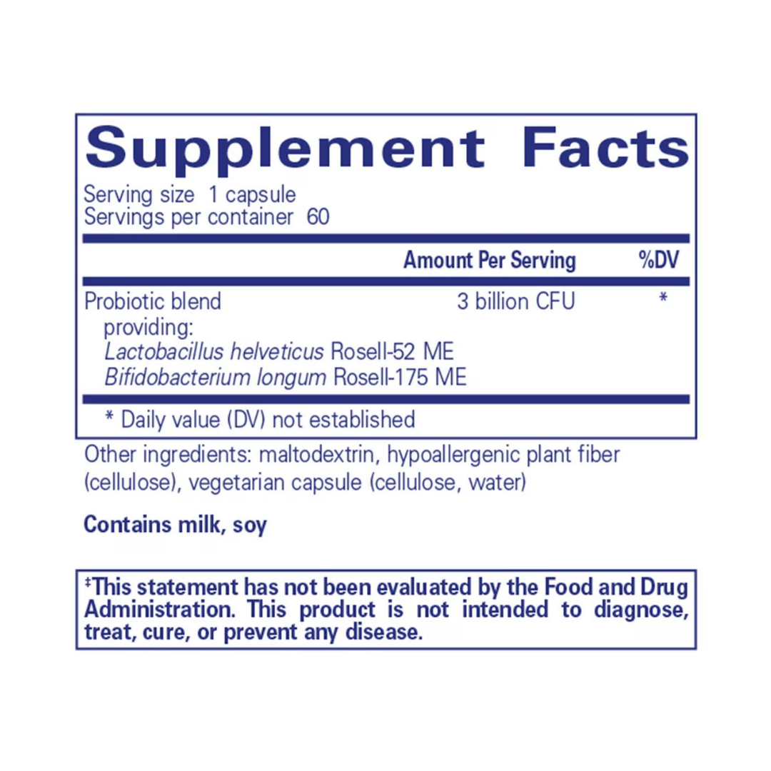 Pure Encapsulations ProbioMood Capsules supplement bottle packaging image