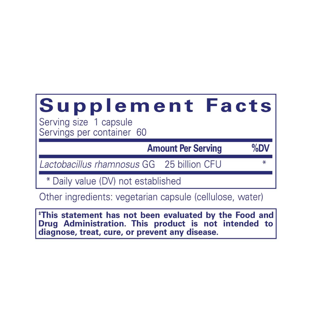 Pure Encapsulations PureGG 25B supplement bottle packaging image