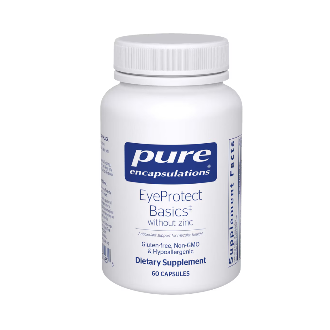 Pure Encapsulations EyeProtect Basics without Zinc for healthy vision and antioxidant support