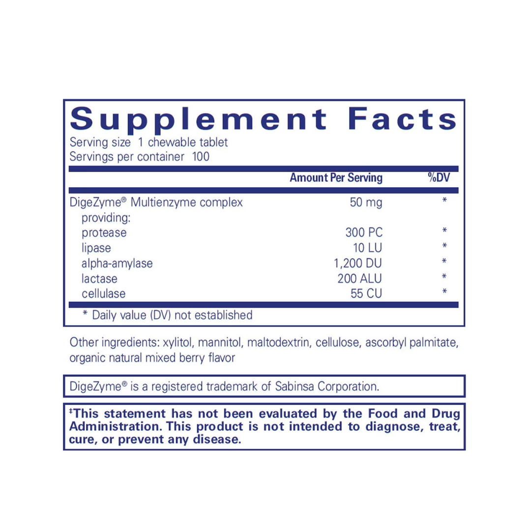Pure Encapsulations Digestive Enzyme Chewables