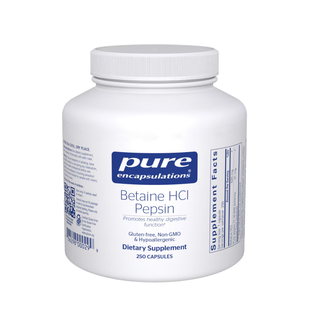 Pure Encapsulations Betaine HCl Pepsin