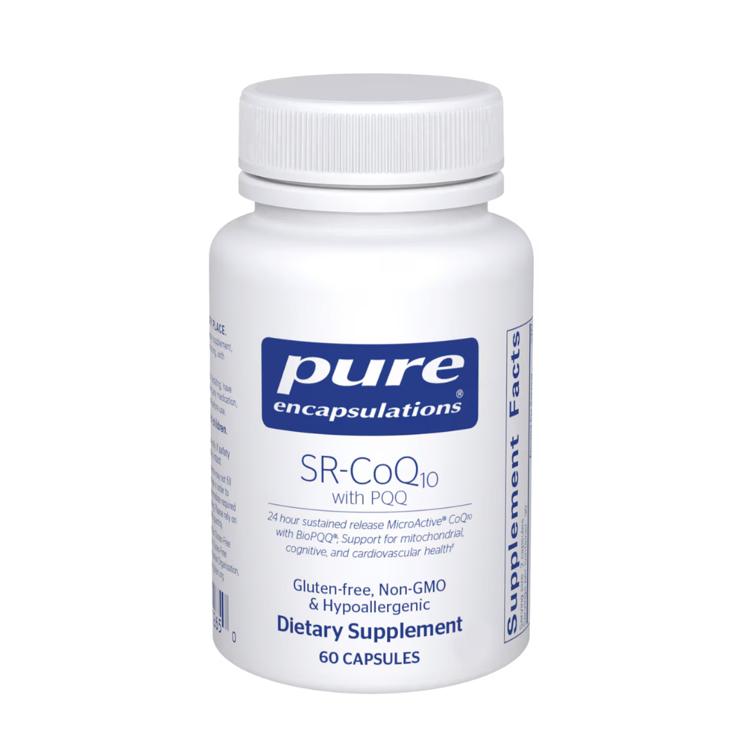 Pure Encapsulations SR-CoQ10 with PQQ 60 capsules supports cellular energy and heart health