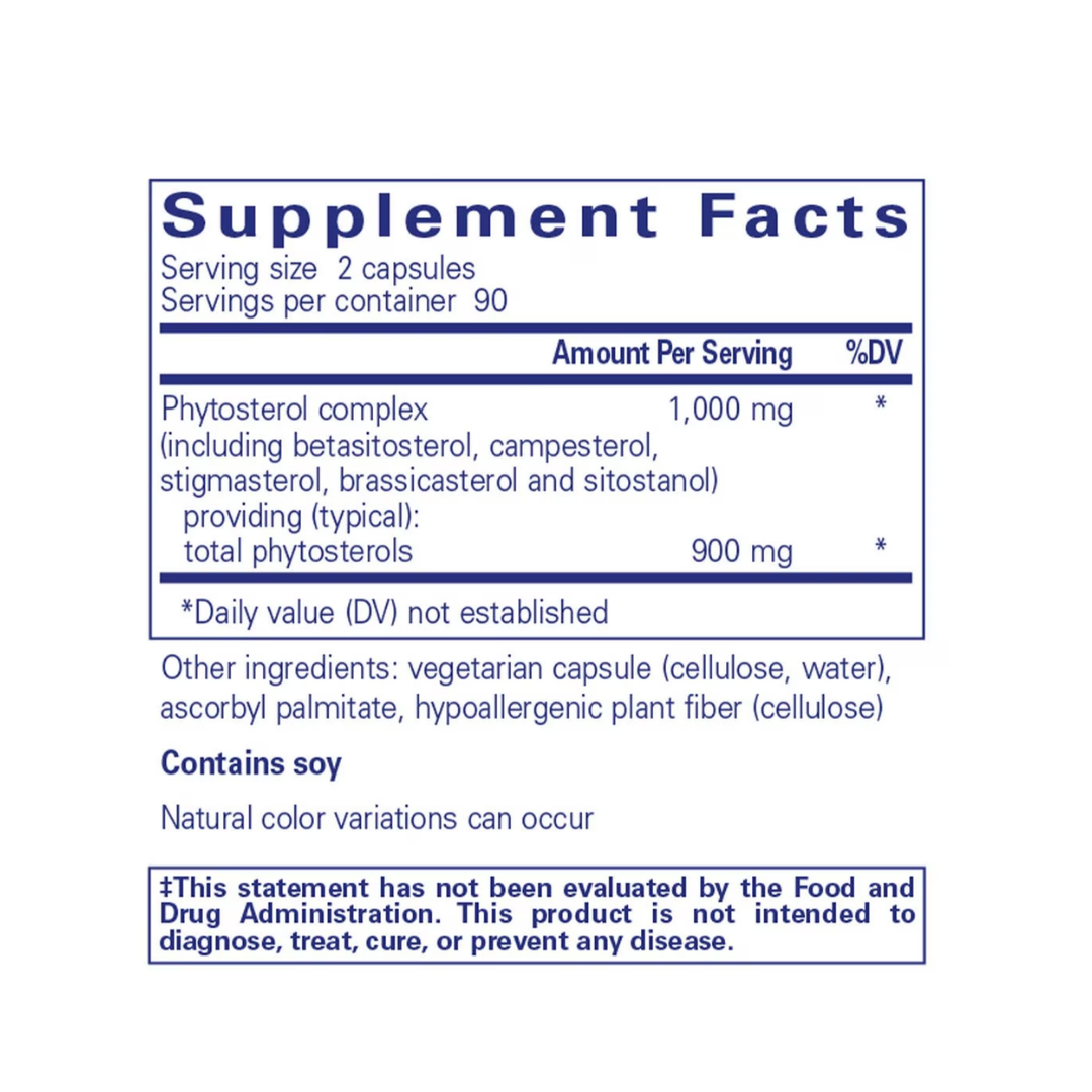 Pure Encapsulations CholestePure label showing supplement facts and usage information
