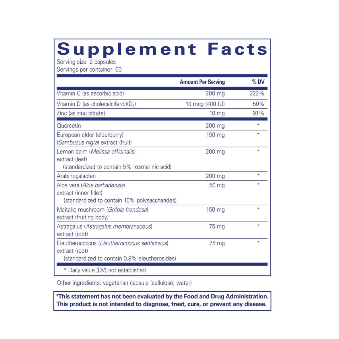 Pure Encapsulations Daily Immune bottle showing supplement packaging and branding