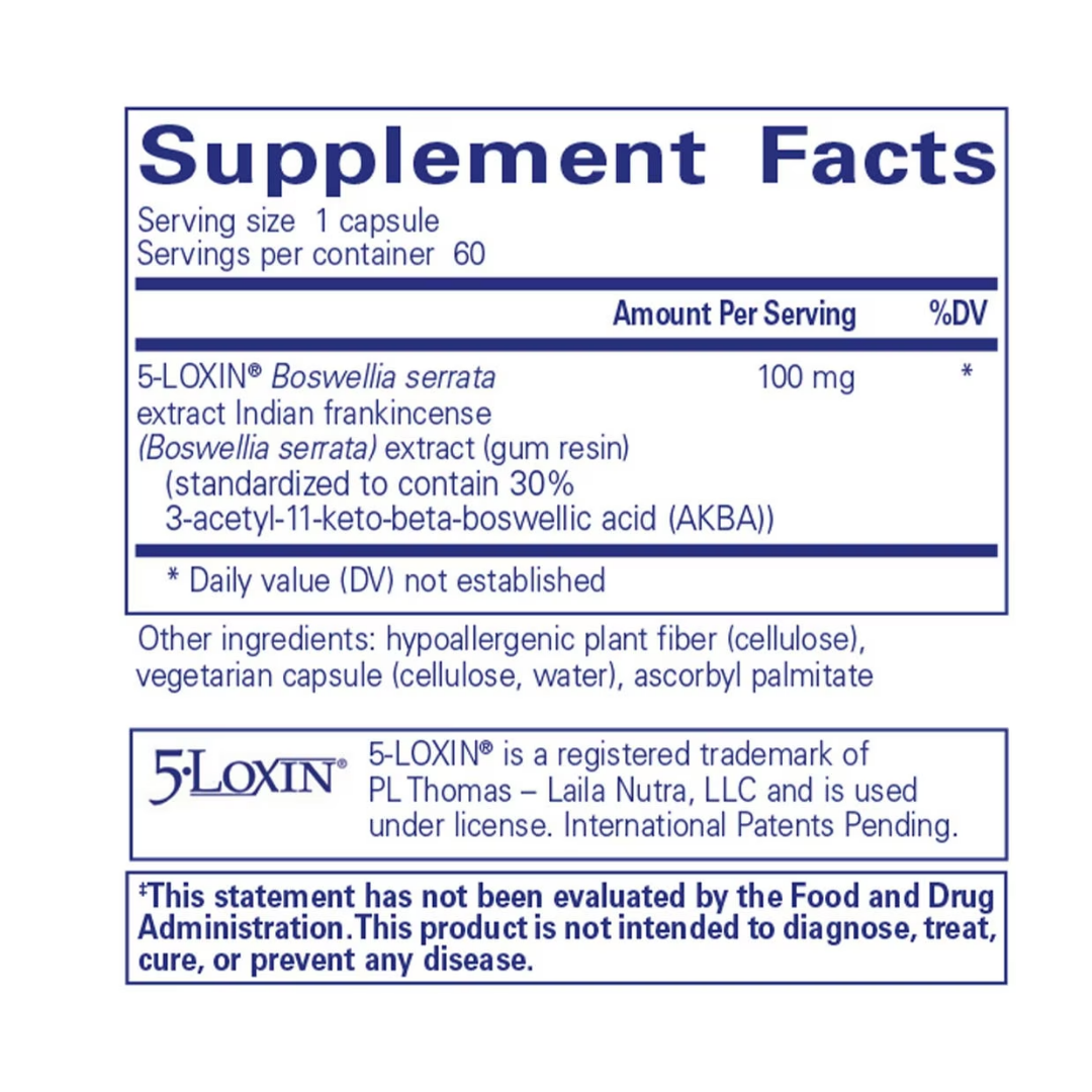 Pure Encapsulations Boswellia AKBA supporting mobility and healthy inflammatory response