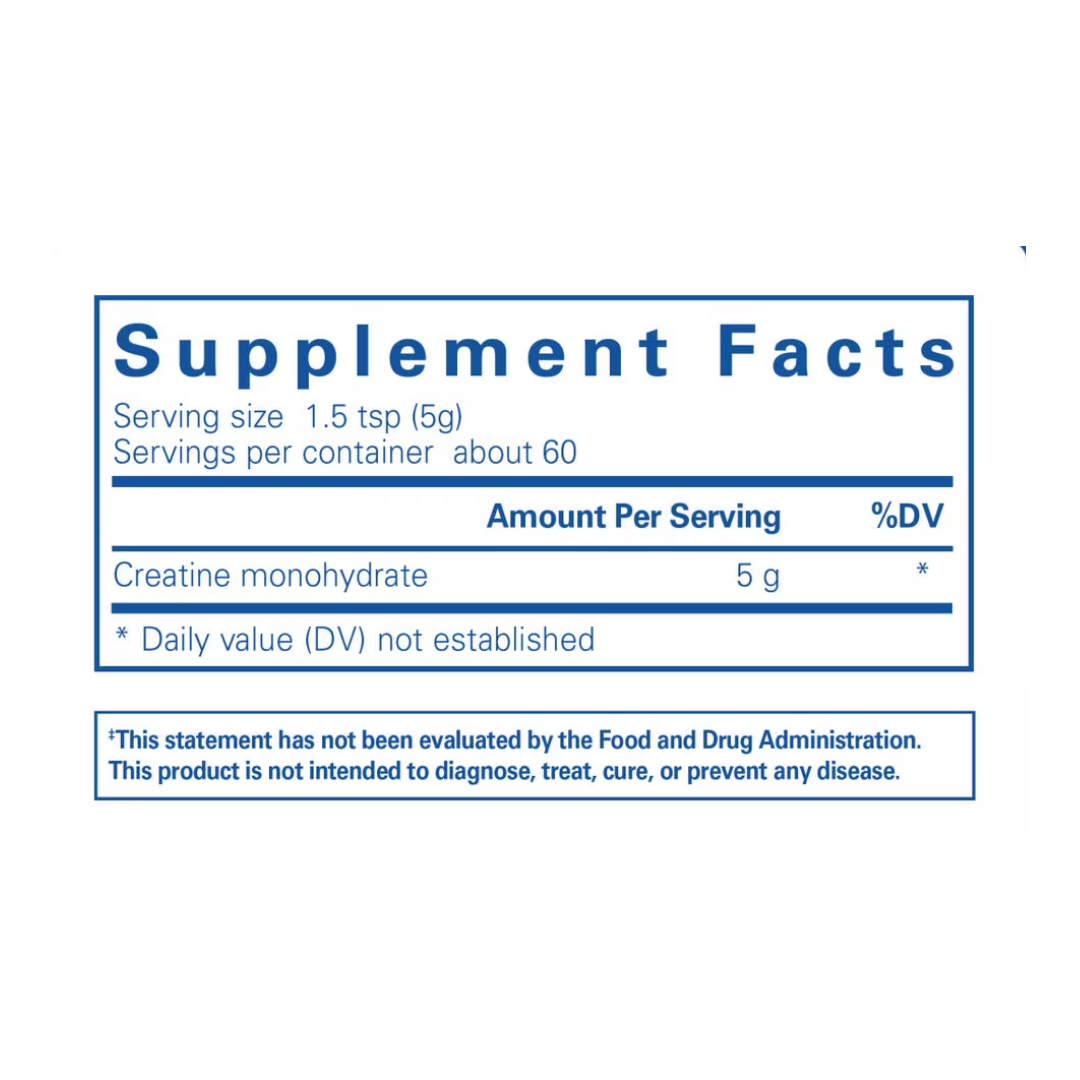 Pure Encapsulations Creatine container showing supplement packaging and branding