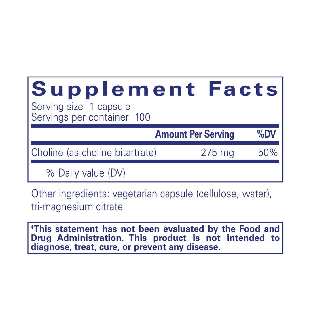 Pure Encapsulations Choline (Bitartrate)