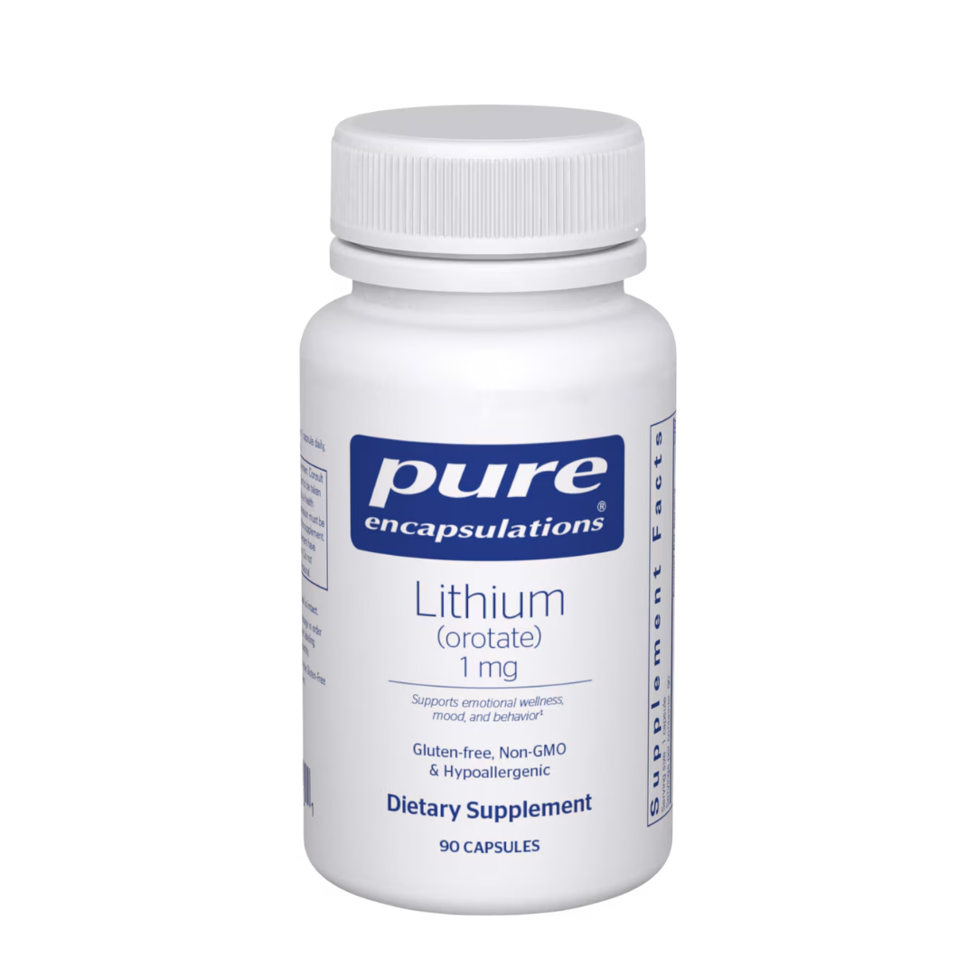 Pure Encapsulations Lithium (Orotate) 1 mg