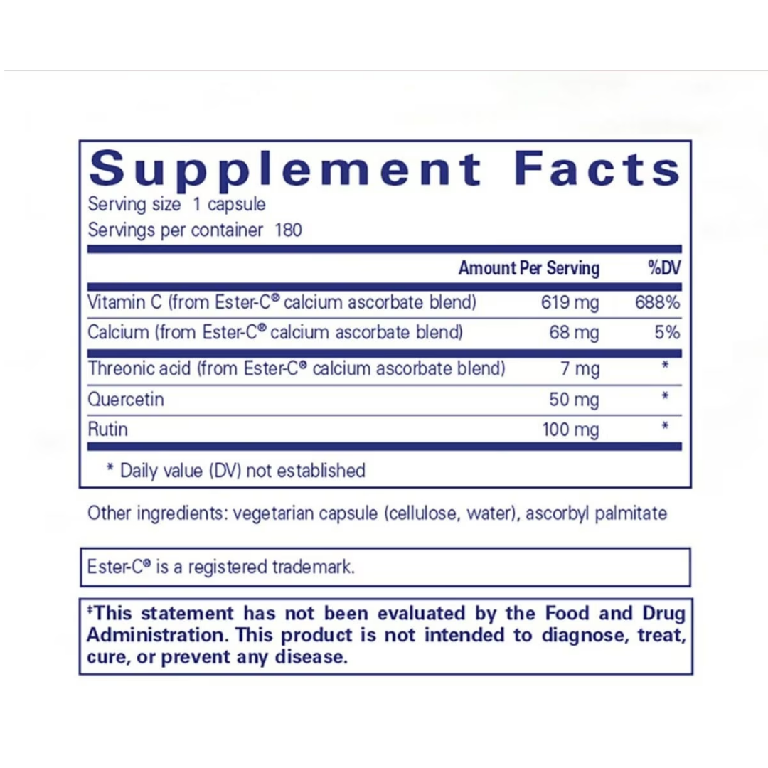Pure Encapsulations Ester-C® & flavonoids