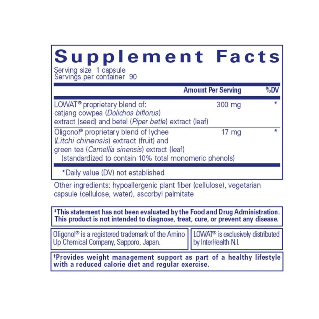 Pure Encapsulations AdipoLean II bottle showing supplement packaging and branding