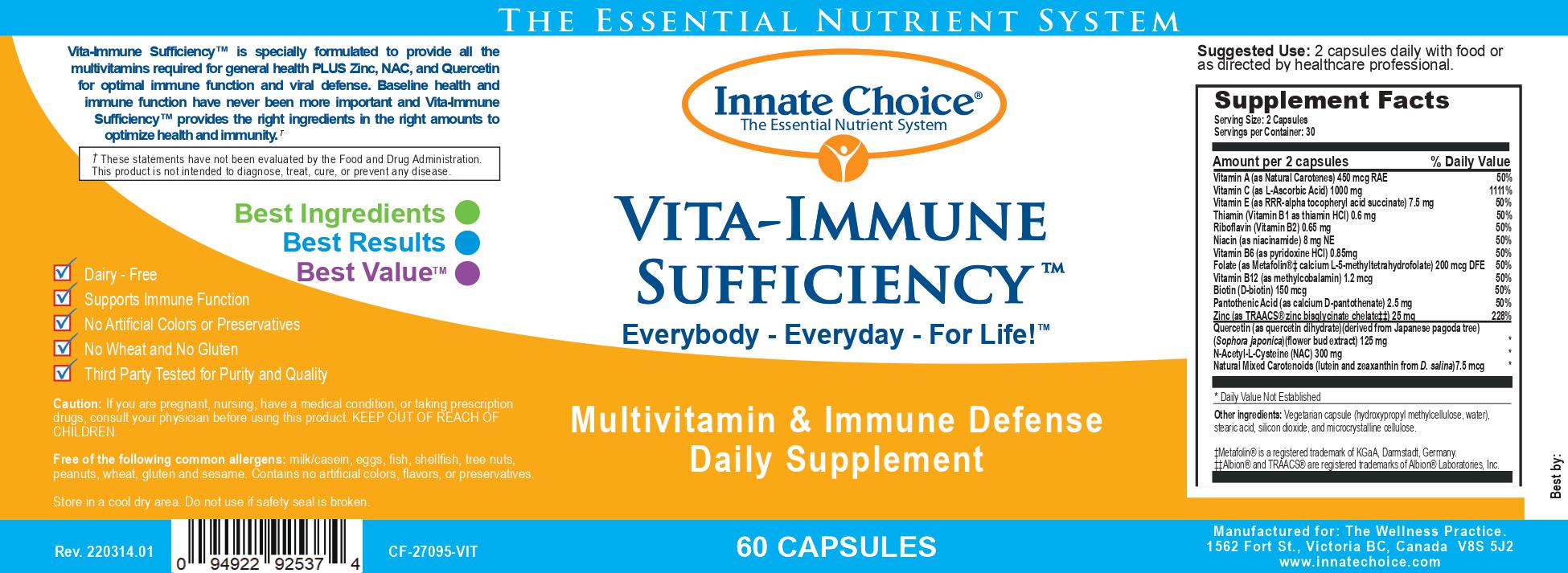 INNATE CHOICE Vita-Immune Sufficiency™