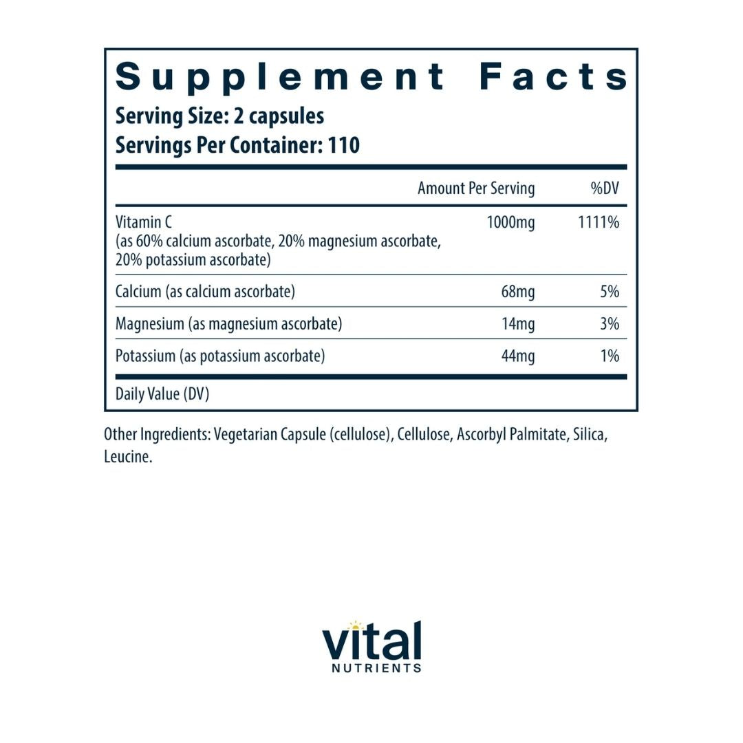 Vital Nutrients Buffered C 500mg