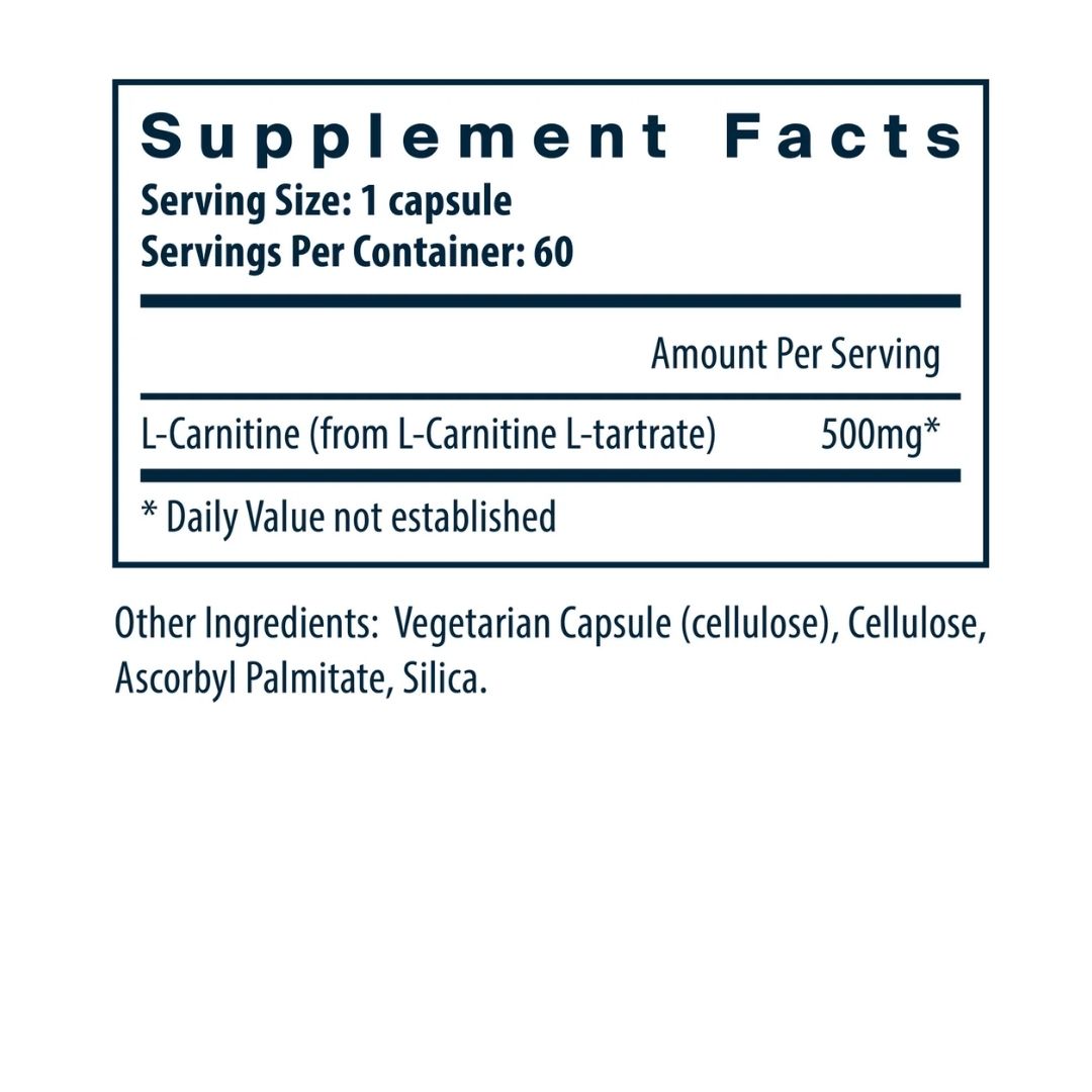 Vital Nutrients Carnitine 500mg