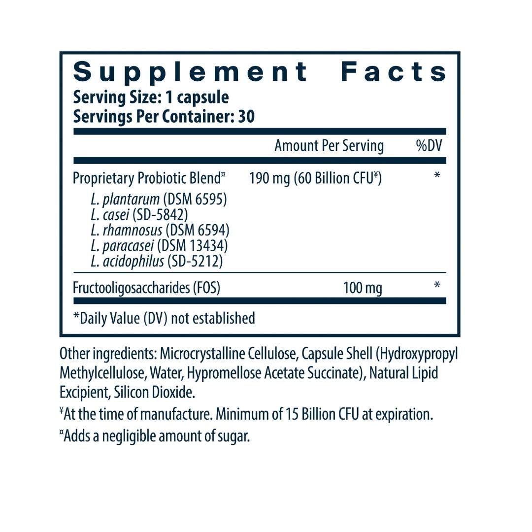 Vital Nutrients Hyperbiotics Prebiotic + Probiotic 60 Billion CFU