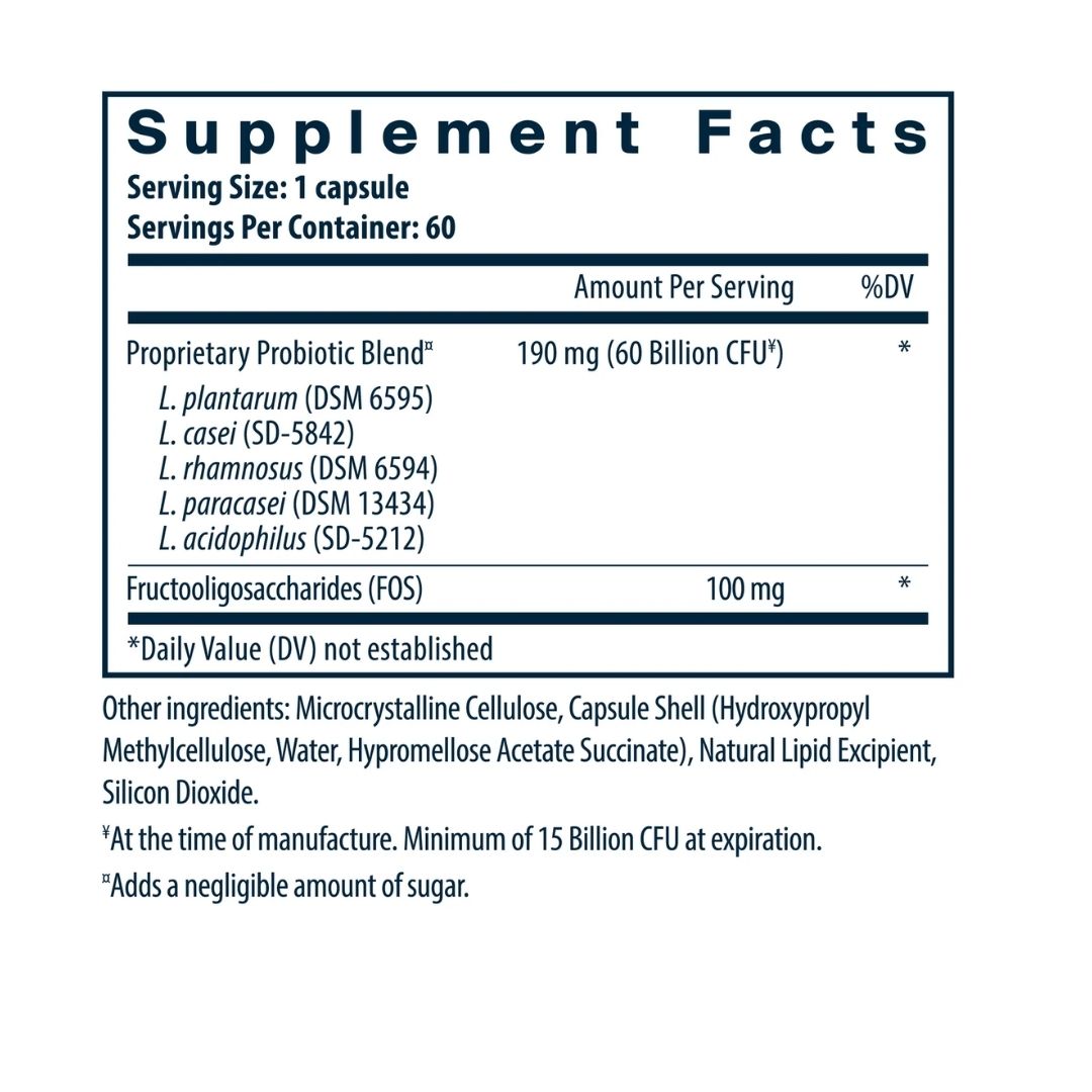 Vital Nutrients Hyperbiotics Prebiotic + Probiotic 60 Billion CFU