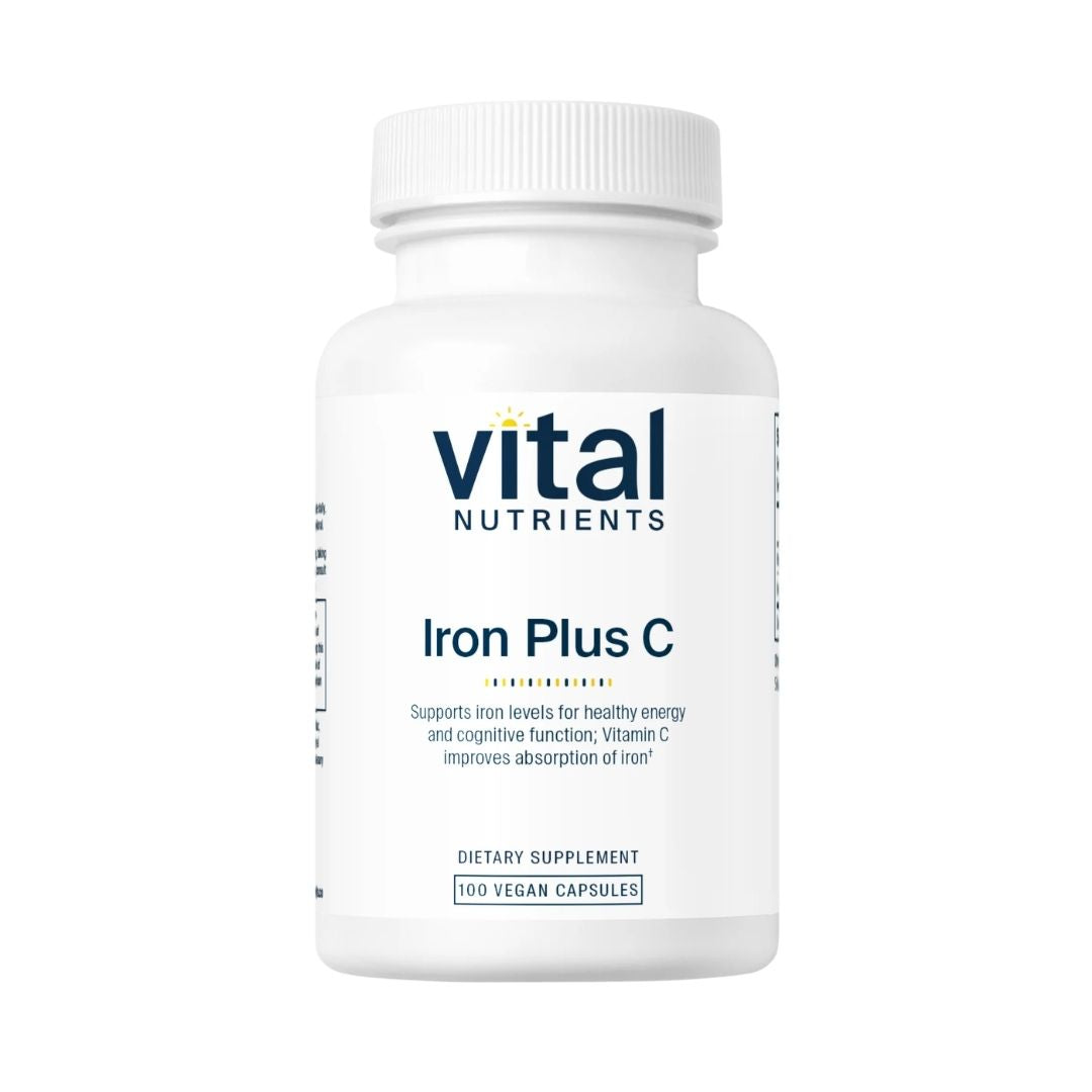 Vital Nutrients Iron Plus C 20mg/200mg