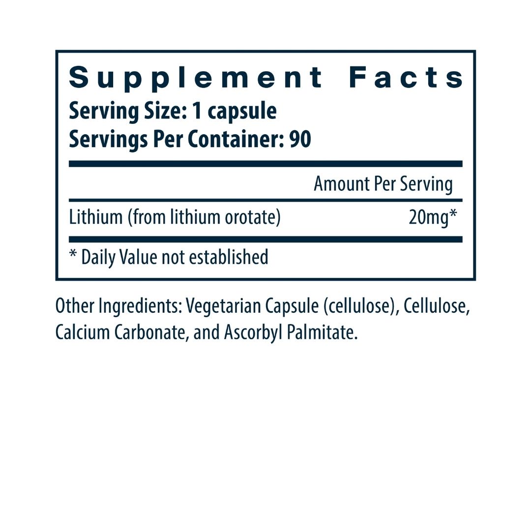 Vital Nutrients Lithium