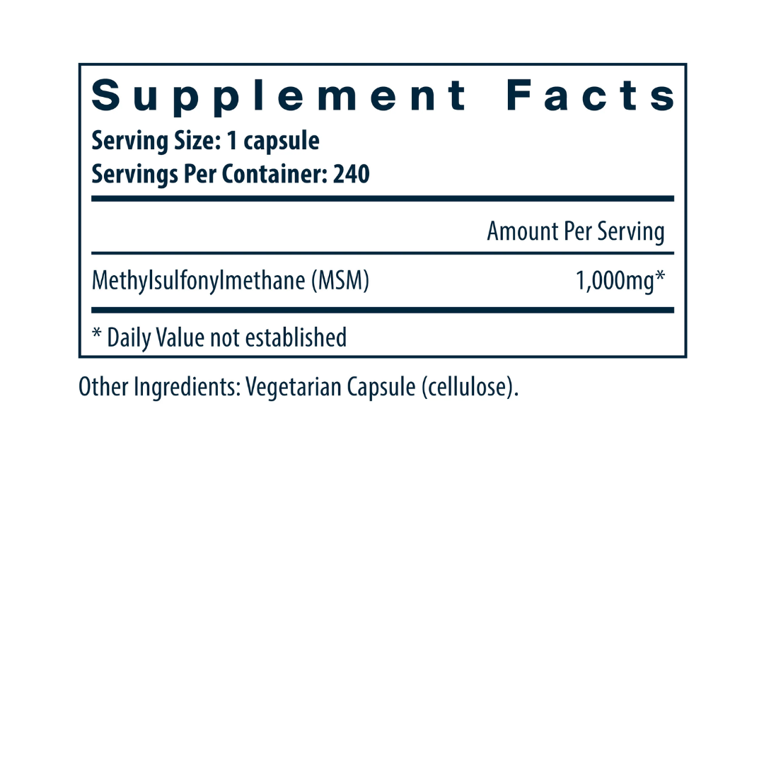 Vital Nutrients MSM 1000mg