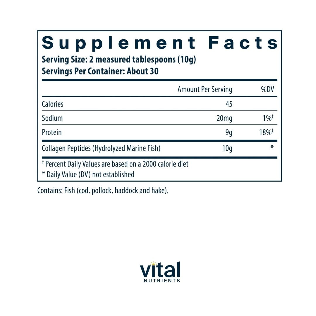 Vital Nutrients Marine Collagen Wild-Caught Type I & III