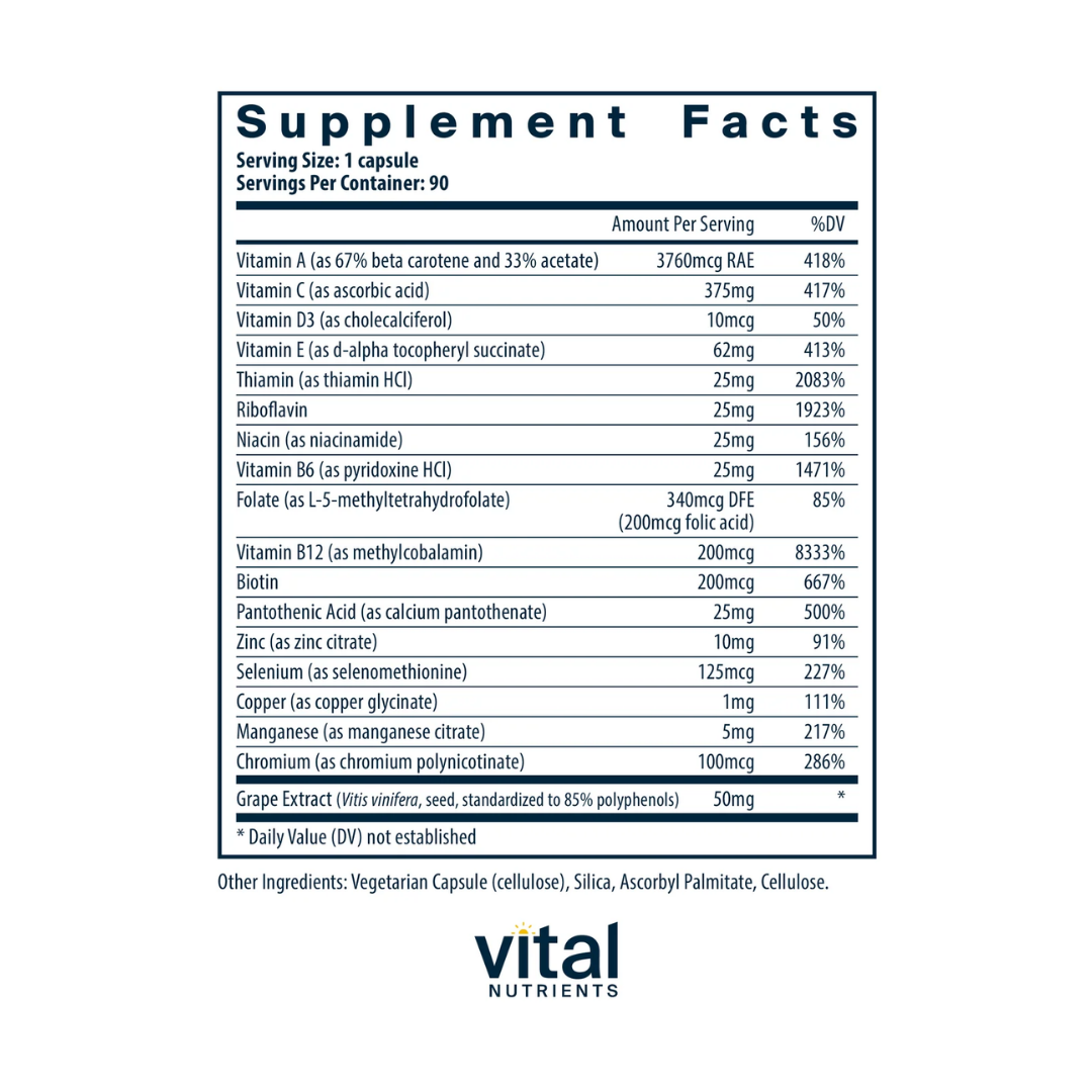 Vital Nutrients Minimal and Essentials® Multivitamin