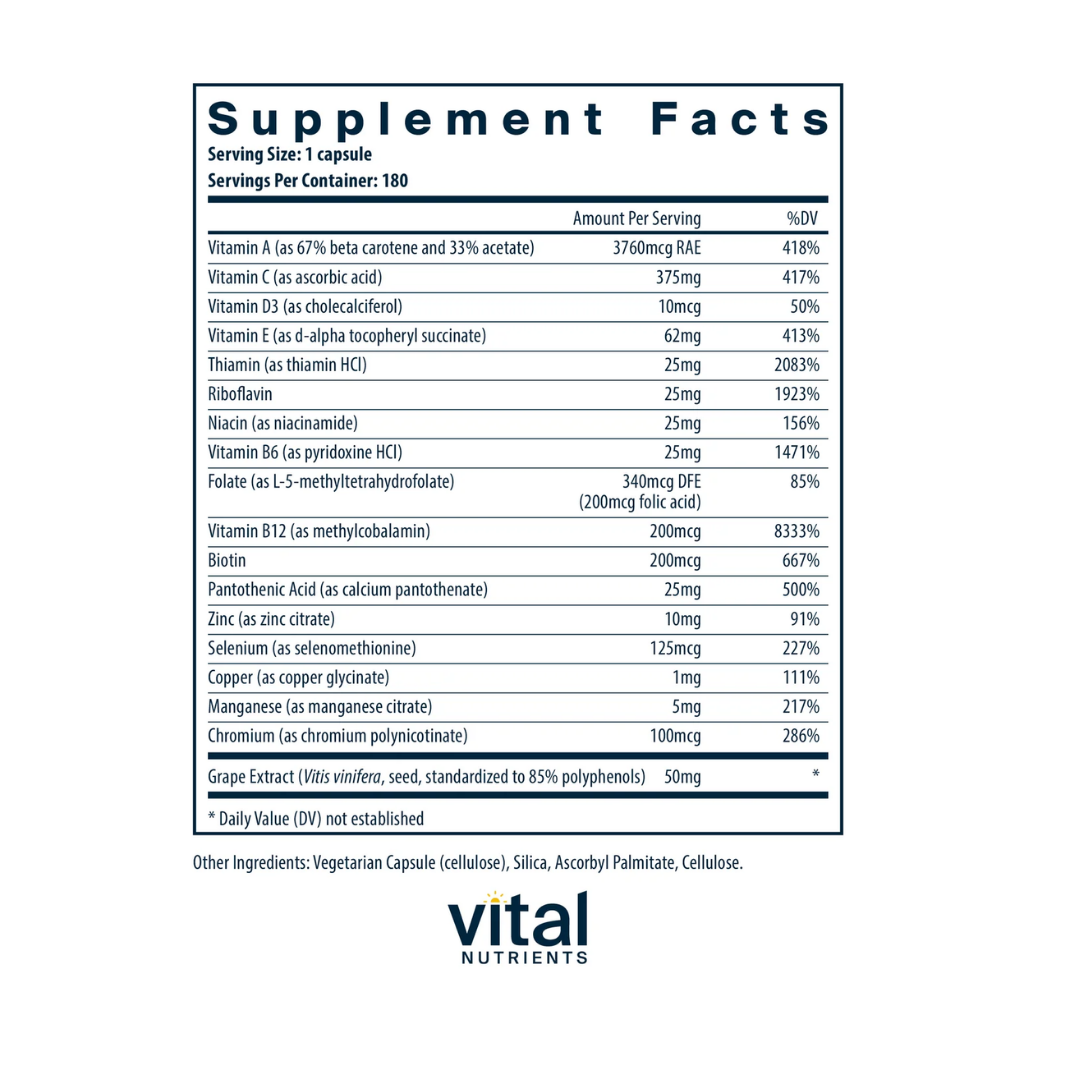 Vital Nutrients Minimal and Essentials® Multivitamin