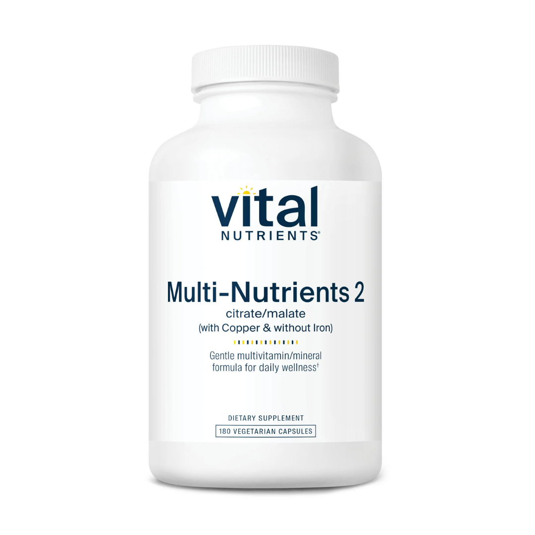 Vital Nutrients Multi-Nutrients 2 Citrate/Malate Formula (with Copper & without Iron)