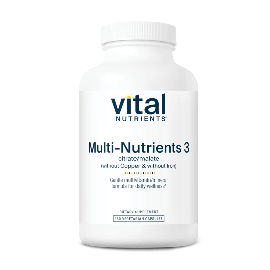 Vital Nutrients Multi-Nutrients 3 Citrate/Malate Formula (without Copper & without Iron)