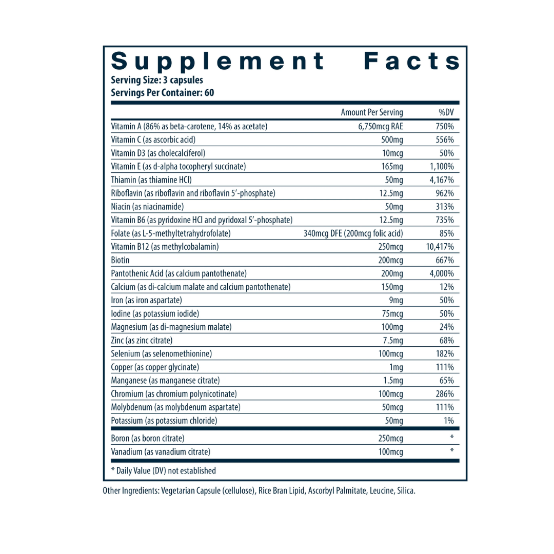 Vital Nutrients Multi-Nutrients with Iron & Iodine