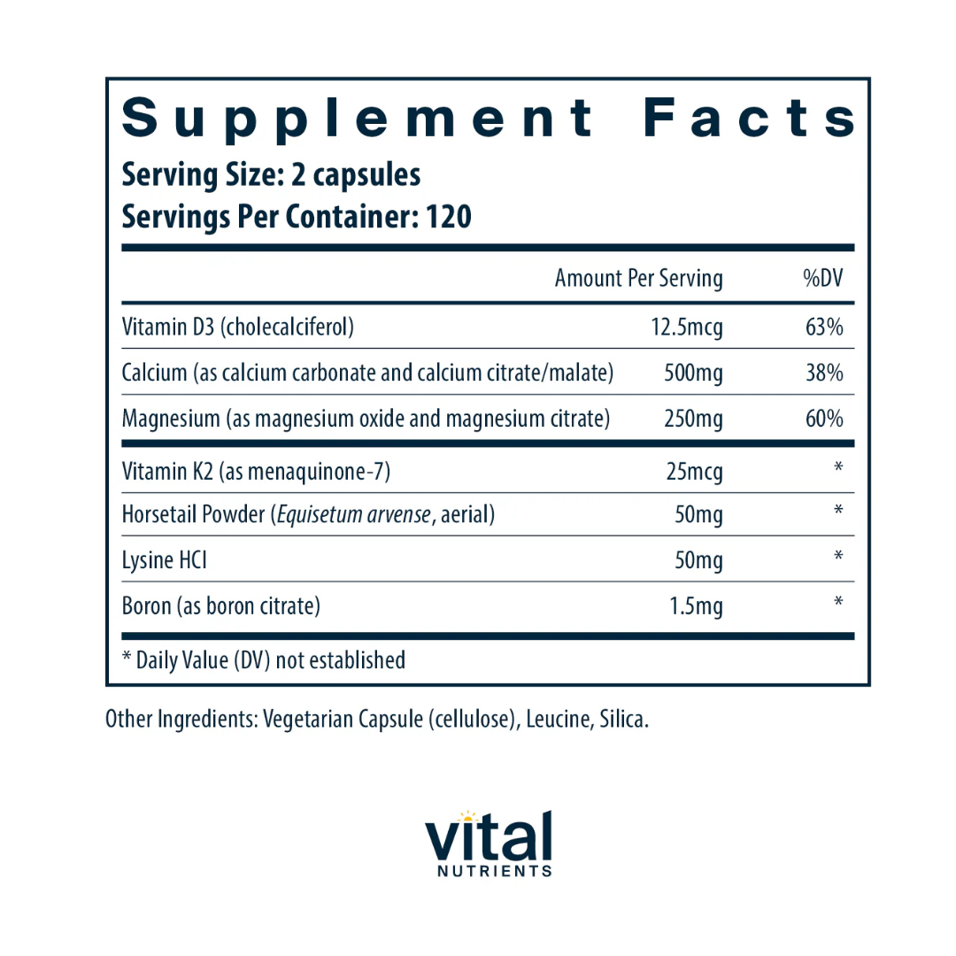 Vital Nutrients Osteo-Nutrients II (with Vitamin K2-7)