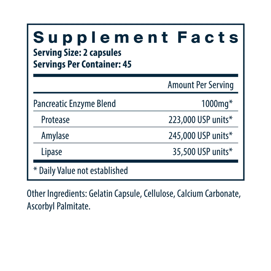 Vital Nutrients Pancreatic Enzymes