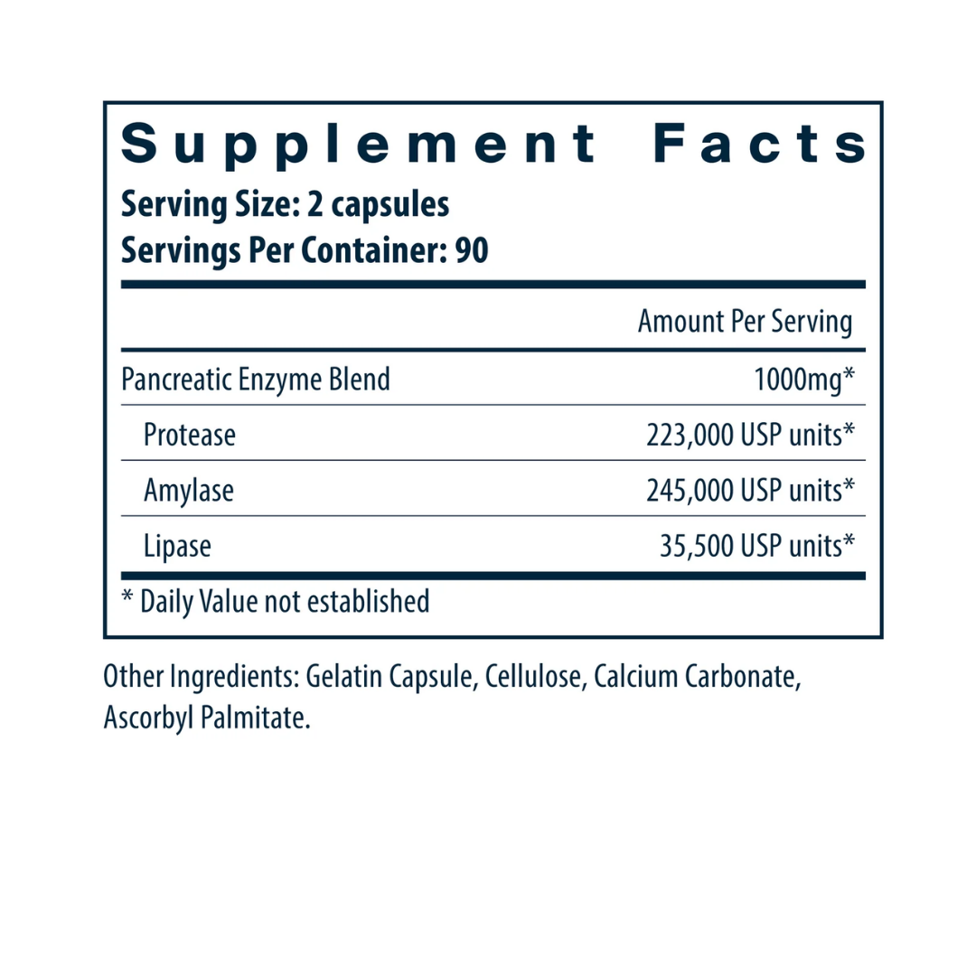 Vital Nutrients Pancreatic Enzymes